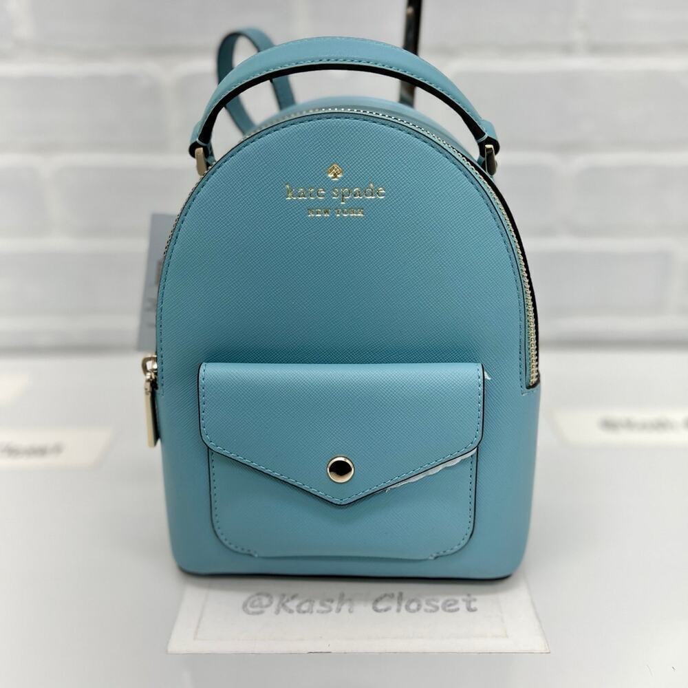 Kate Spade Schuyler Mini Backpack Smoky Blue - Picture 1 of 12